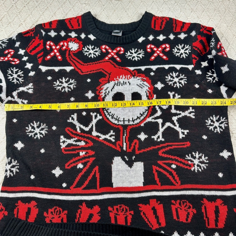 Disney Nightmare Before Christmas Sweater Jack Skellington XL - Picture 5 of 9